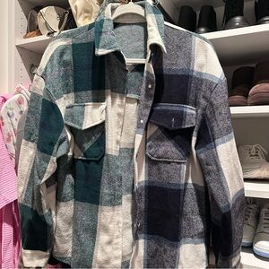 Blue and Green Flannel